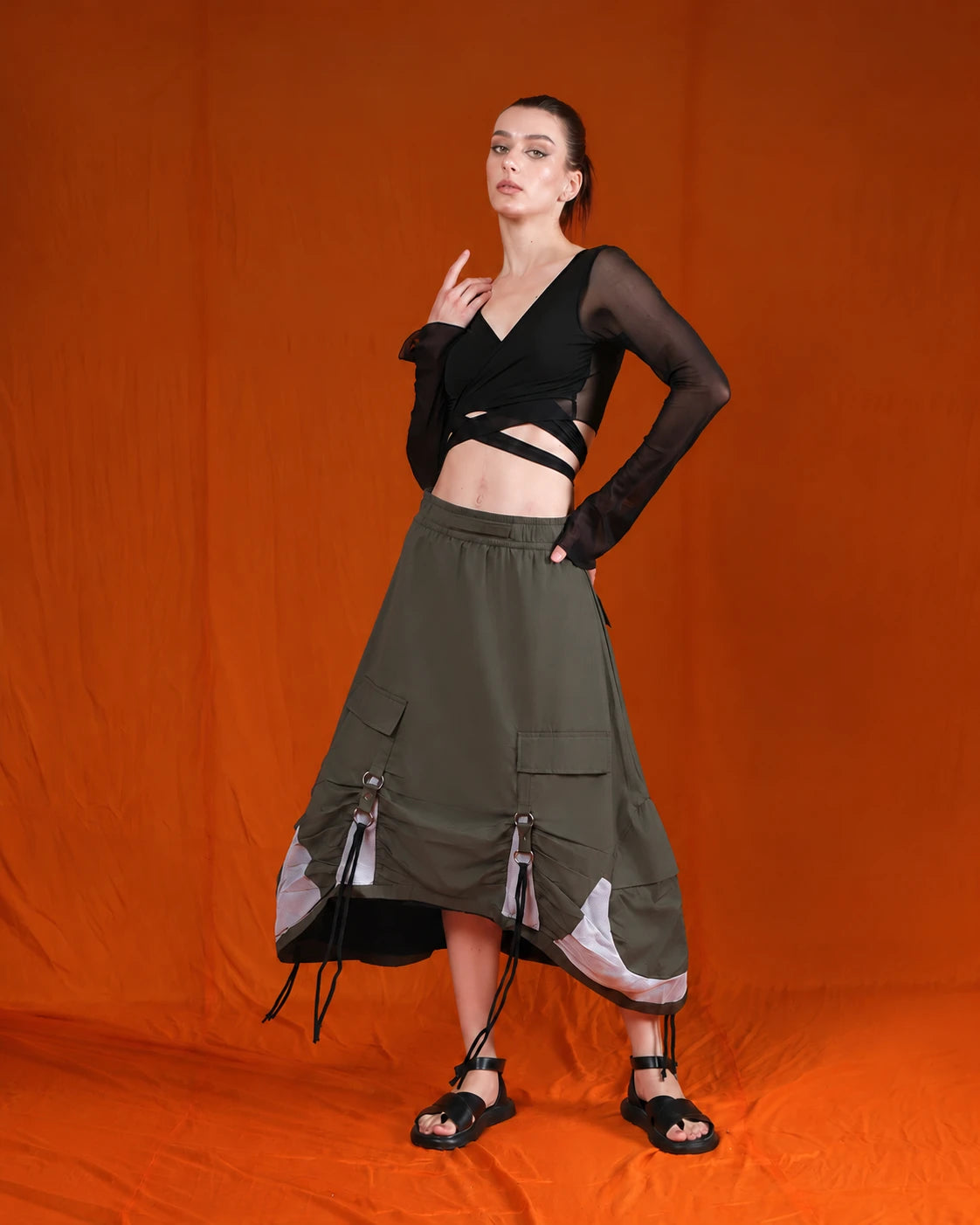 Womens Parachute Skirt